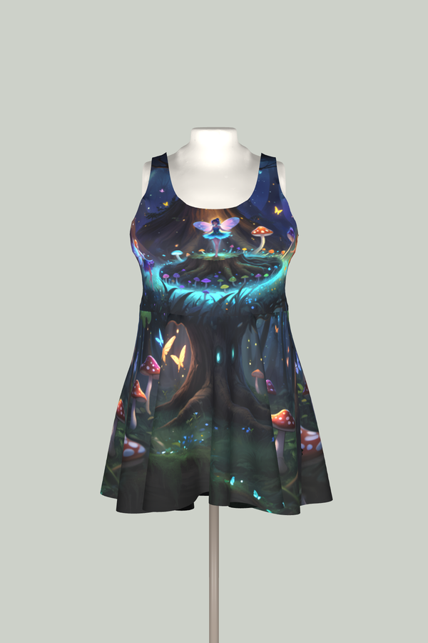 Fairy Skater Dress – Dance at the Faerie Ring A-Line Dress in 3D
